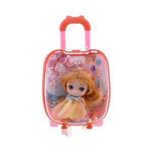 Doll with Mini Suitcase Playset