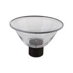 Glass Bowl With Wood Stand