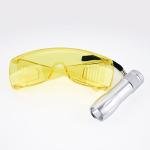 Laser Detection Glasses with Laser Light