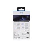 شاحن سيارة سريع 3 منافذ شاشة ديجيتال شفافة