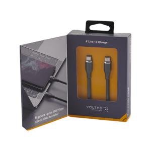 كابل الشحن السريع  من النوع C إلى النوع C  (100 واط)