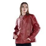 Women's Faux Leather Zip-Up jacket