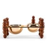 Luxury Indian Incense Burner with Wooden Base