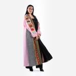 Women's Colorfull Multi Patterned Warm Bisht 