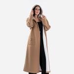 Women's Long Hooded Big Pocket Coat Women