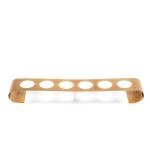 حامل أكواب بوفيه معدني ذهبي