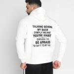 Hoodie with fur inside and word print