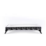 Ornate Rectangular Porcelain Serving Tray with ornate legs