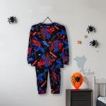 Spider-Man Printed Long Sleeves T-Shirt and Pyjama Set