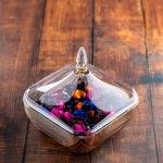 برطمان حلوى زجاجي فاخر بغطاء – لمسات ذهبية