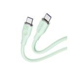كابل Voltme Powerlink Moss Liquid Silicone – تايب سي إلى تايب سي (5A / 1M، 100 واط) بشريحة Emarker – أخضر