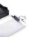 Luxury Indian pastry tray with nail handle Cartier-style, cotton fabric cover