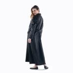 Long Trench Coat with Flap Pockets