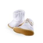 White little girls warm snow boots