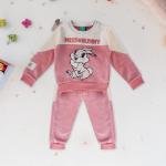 Miss Bunny Printed Long Sleeves Top and Pajama Set 