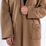 Women's Long Hooded Big Pocket Coat Women