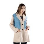 Women's Blazer With Denim Elements