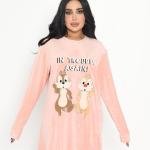 قميص نوم شتوي من القطيفة الناعمة