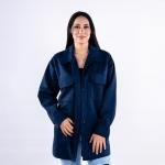 Women's Flap Pocket Drop Shoulder Overcoat 