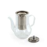 إبريق حراري شفاف مزود بفلتر فولاذي