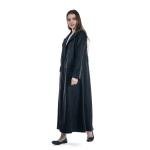 Long Trench Coat with Flap Pockets