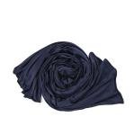 شال قطن وبوليستر بحواف مخيطة – أزرق كحلي