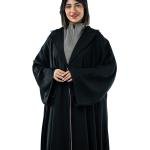 العباية الكيمونو الأنيقة المفتوحة مع خطوط 