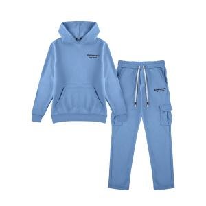 Men's Universal Text Printed Hoodie with Matching Sweatpants