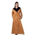 Light collar trench coat with belt