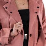 معطف شمواه طويل بأزرار أمامية