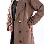 Women's Long Belted Trench Overcoat