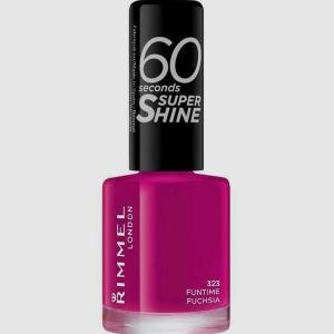 ريميل لندن طلاء أظافر 60 ثانية سوبر شاين 323 فان تايم فوشيا