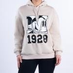 Mickey Mouse Printed Oversized Girl's Thick Hoodie