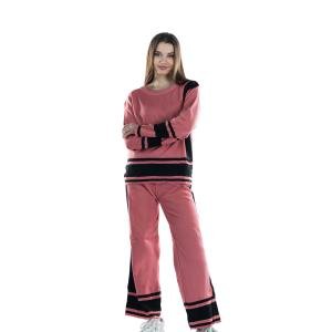 طقم بيجامة صوف قطعتين