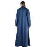 معطف طويل كبير الحجم مع جيوب جانبية