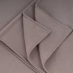 Cotton and Polyester Scarf with Fine Stitch Edges - Dark Brown