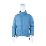 Men's Stand Collar Puffer Jacket with Side Pockets 