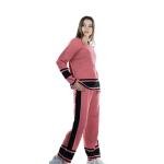 طقم بيجامة صوف قطعتين