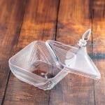 برطمان حلوى زجاجي فاخر بغطاء - كبير