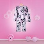 Minnie Mouse printed long-sleeved pajama set