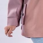 Coat with drop pocket and shoulders