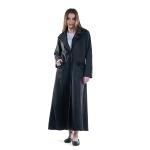 Long Trench Coat with Flap Pockets