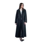 Long Trench Coat with Flap Pockets
