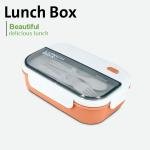 Lunch Box with Built-in Utensils