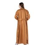 Light collar trench coat with belt
