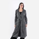 Classic long coat with belt