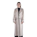 Long Trench Coat with Flap Pockets 