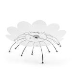 طبق تقديم من الأكريليك بشكل زهرة