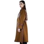 Women's Two Tone Long Lapel Belted Trench Coat