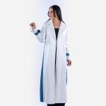 Women's Two-Tone Long Coat